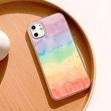 Glitter Powder Gradient Rainbow Phone Case Back Cover - iPhone 11 Pro Max/11 Pro/11/XS Max/XR/XS/X/8 Plus/8/7 Plus/7 - halloladies