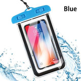 Luminous Watertight Universal Waterproof Phone Case Back Cover for iPhone 11/11 Pro/11 Pro Max/XS Max/XR/XS/X/8 Plus/8/7 Plus/7 - halloladies