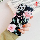 Beautiful Flower & Leaf Phone Case Back Cover for iPhone 11 Pro Max/11 Pro/11/XS Max/XR/XS/X/8 Plus/8/7 Plus/7 - halloladies