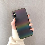 Laser Gradient Phone Case Back Cover - iPhone 11 Pro Max/11 Pro/11/XS Max/XR/XS/X/8 Plus/8/7 Plus/7 - halloladies