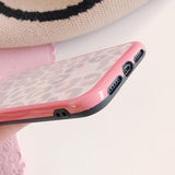 Pink Leopard Cheetah Print Soft Phone Case Back Cover - iPhone 12/12pro/12pro max/12mini/11/11 Pro/11 Pro Max/XS Max/XR/XS/X/8 Plus/8/7 Plus/7 - halloladies