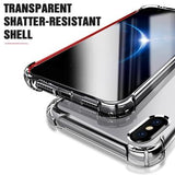 Simple Transparent Air Bag Shockproof Phone Case Back Cover for iPhone 11/11 Pro/11 Pro Max/XS Max/XR/XS/X/8 Plus/8/7 Plus/7 - halloladies