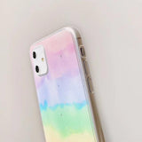 Glitter Powder Gradient Rainbow Phone Case Back Cover - iPhone 11 Pro Max/11 Pro/11/XS Max/XR/XS/X/8 Plus/8/7 Plus/7 - halloladies