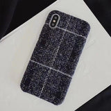 Fashion Warm Plush Fabrics Phone Case Back Cover - iPhone 11 Pro Max/11 Pro/11/XS Max/XR/XS/X/8 Plus/8/7 Plus/7 - halloladies