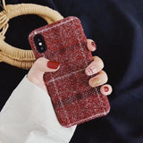 Fashion Warm Plush Fabrics Phone Case Back Cover - iPhone 11 Pro Max/11 Pro/11/XS Max/XR/XS/X/8 Plus/8/7 Plus/7 - halloladies