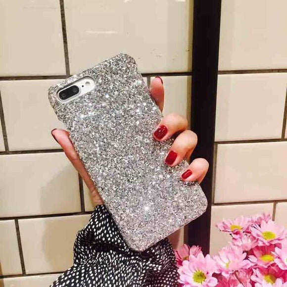 Fashion Sparkle Glitter Powder Sequins Diamond Phone Case Back Cover - iPhone 11 Pro Max/11 Pro/11/XS Max/XR/XS/X/8 Plus/8/7 Plus/7/6s Plus/6s/6 Plus/6us/6s/6 Plus/6 - halloladies